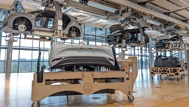 Ausschnitt der Fahrzeugproduktion der Automobilindustrie, für die das Unternehmen ligenium u.a. tätig ist