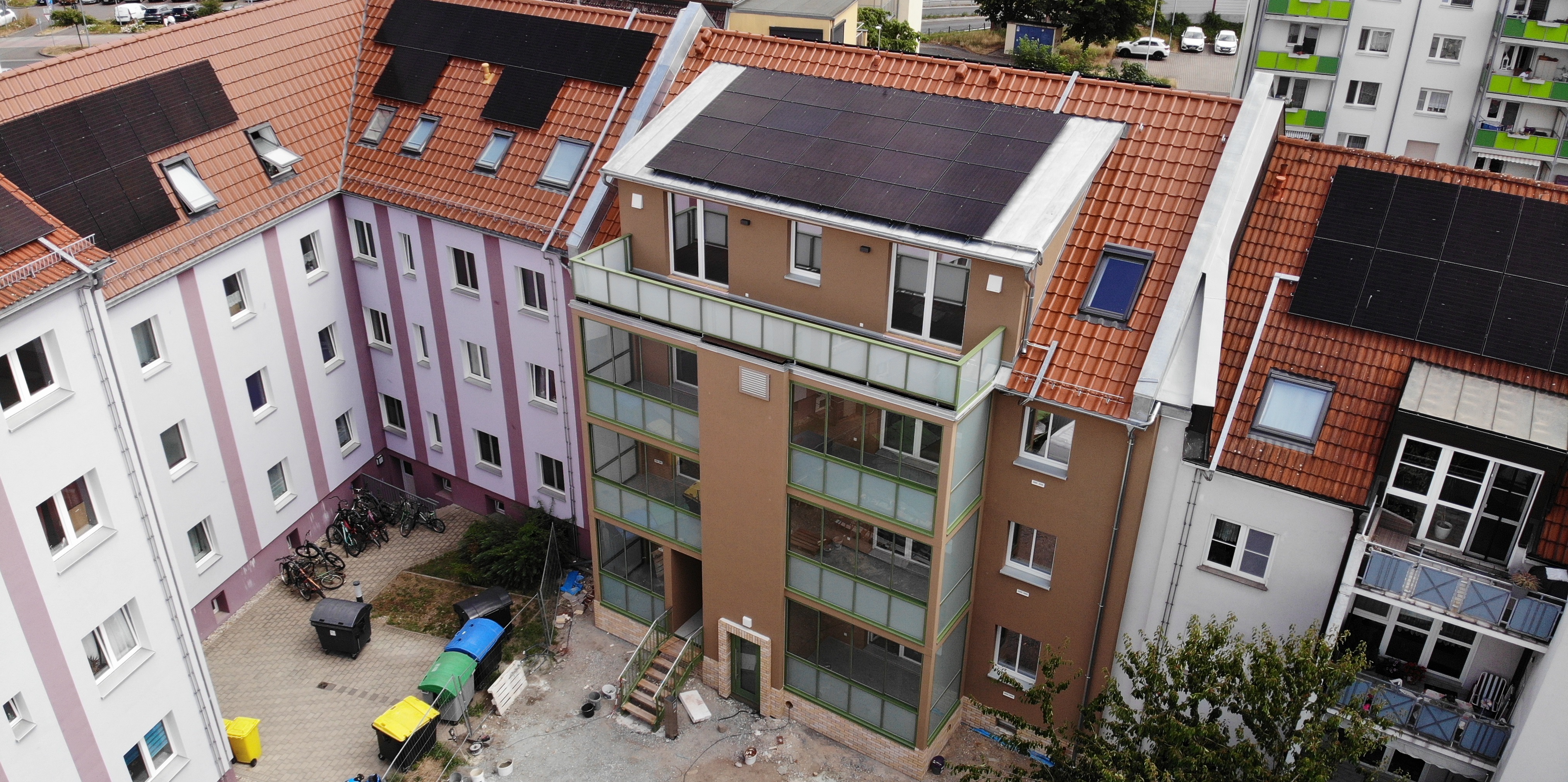 Bild des Pilotprojektes: saniertes Haus in Delitzsch