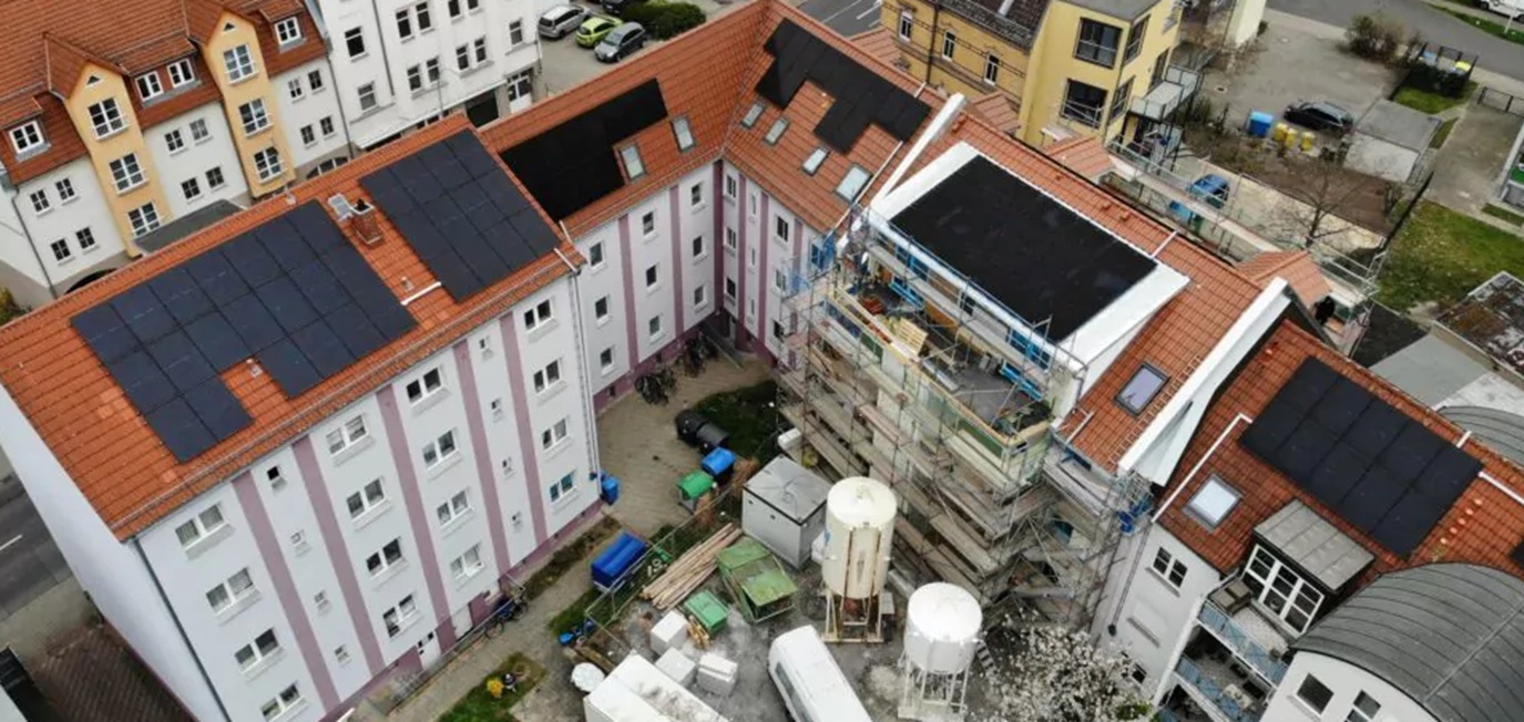 Bild des Pilotprojektes: saniertes Haus in Delitzsch