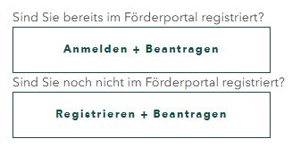 Screenshot eines Beantragen-Buttons